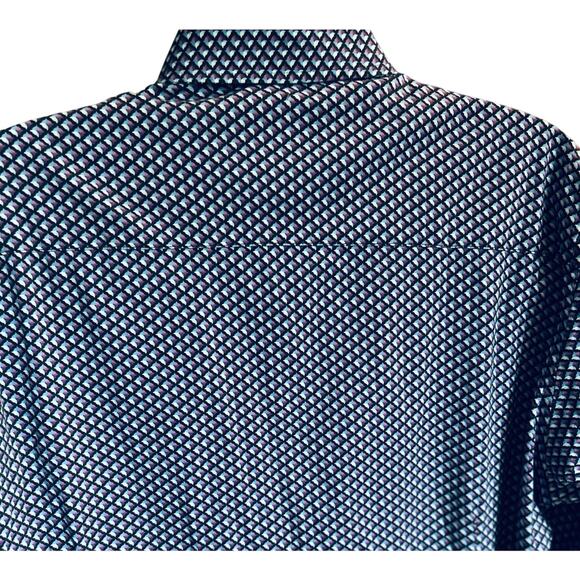 Buttercloth Mens Long Sleeve Shirt Geometric Design size 2X  Casual Comfort - Picture 3 of 6